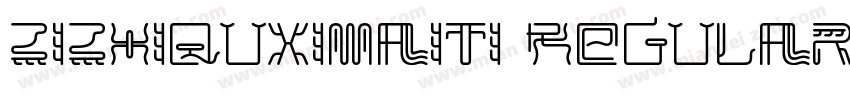 ZiZhiQuXiMaiTi Regular字体转换